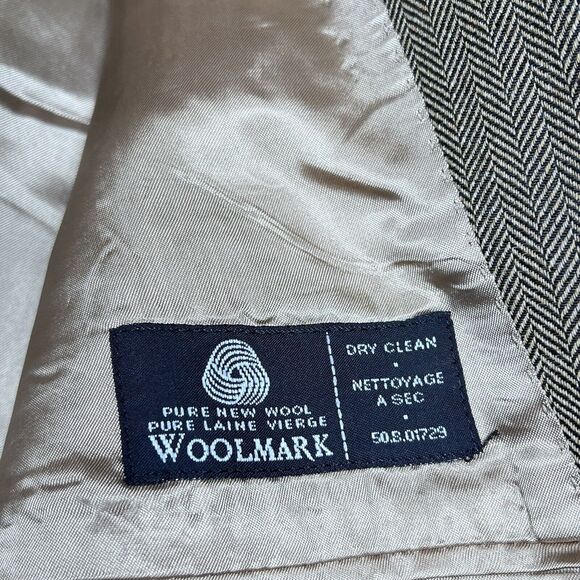 Ralph Lauren Blazer Mens Size 44R Brown Wool Two Button Sport Coat Blazer - Picture 14 of 15